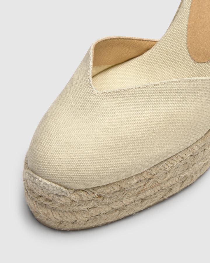 Castañer Calzado de Mujer estilo Pala Talon con Cuña de 11cm de altura | Castañer Última moda