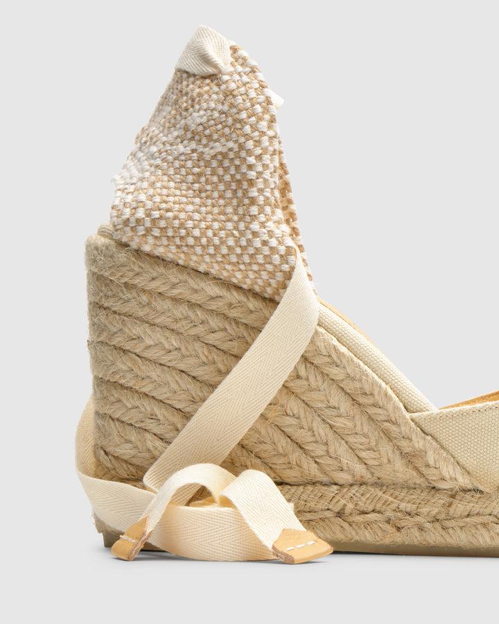 Castañer Calzado de Mujer estilo Pala Talon con Cuña de 9cm de altura | Castañer Descuento por venta flash