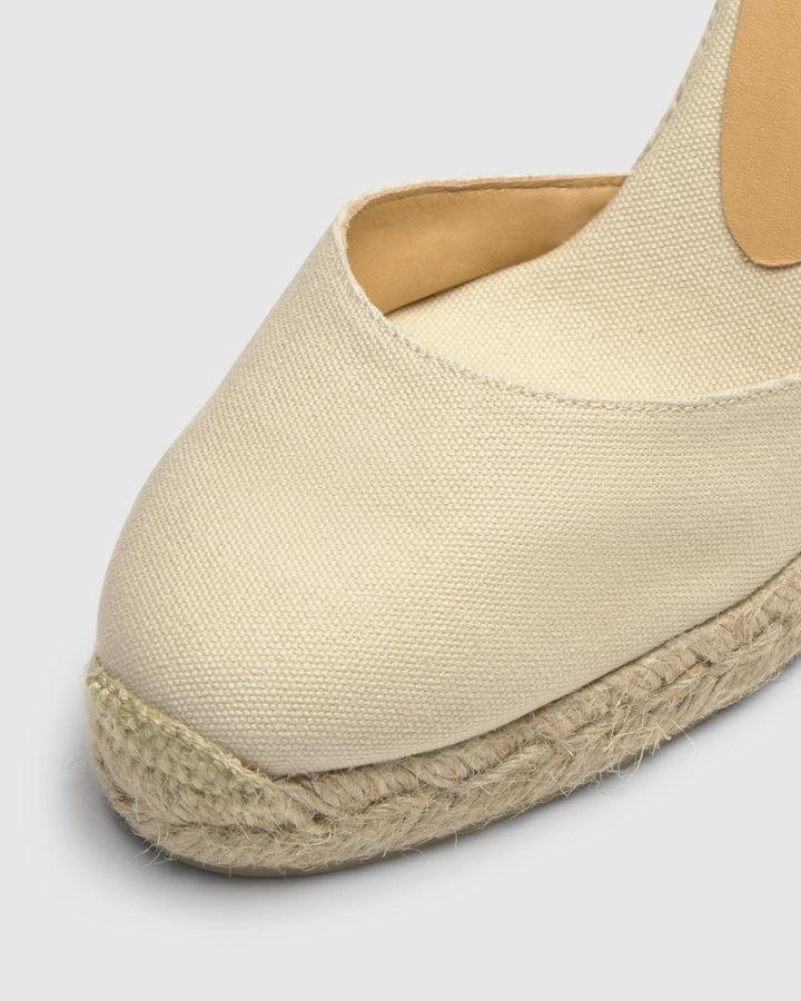 Castañer Calzado de Mujer estilo Pala Talon con Cuña de 9cm de altura | Castañer Descuento por venta flash