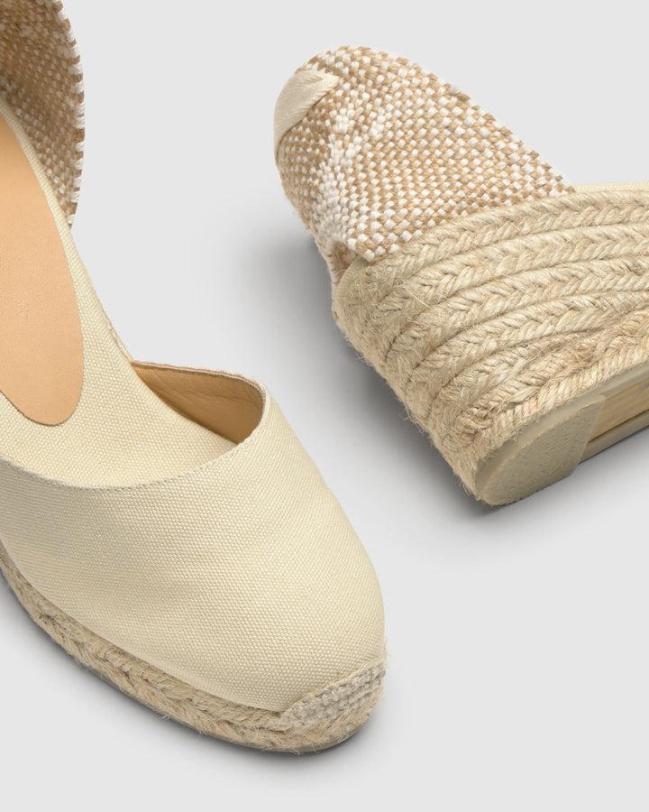 Castañer Calzado de Mujer estilo Pala Talon con Cuña de 7cm de altura | Castañer Ofertas de temporada