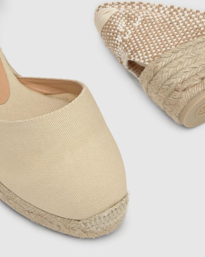 Castañer Calzado de Mujer estilo Pala Talon con Cuña de 5cm de altura | Castañer Ofertas especiales