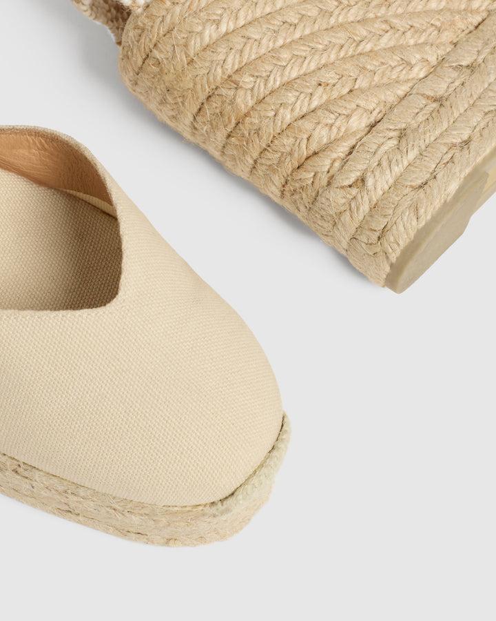 Castañer CASTAÑER ALPARGATAS CUÑA CHIARITA IVORY MUJER – Castañer Grandes ahorros