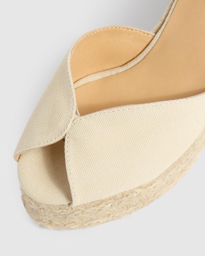 Castañer CASTAÑER | Alpargatas Bianca en algodón orgánico certificado cierre mediante lazada y altura de 11cm – Castañer Rebajas de fin de temporada