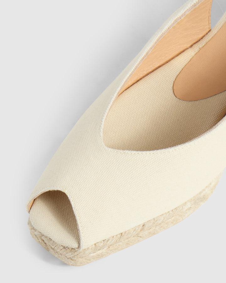 Castañer CASTAÑER SANDALIAS CUÑA DOSALIA IVORY MUJER – Castañer Precio ultrabajo