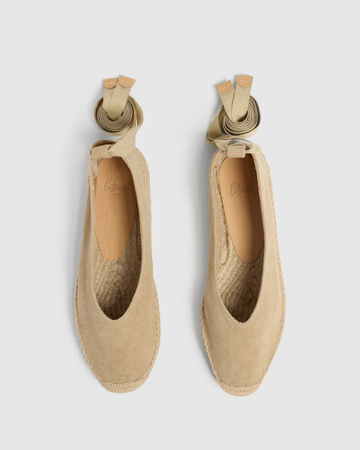Castañer Alpargata de Mujer estilo Bailarina con Plana de 2cm de altura | Castañer Outlet