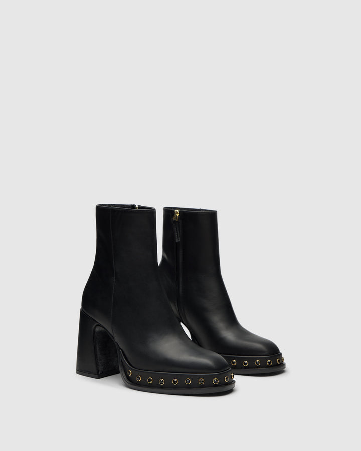 Castañer CASTAÑER | Botín Cerrada Napa NEGRO BASILIA STUDS/113 – Castañer Ofertas