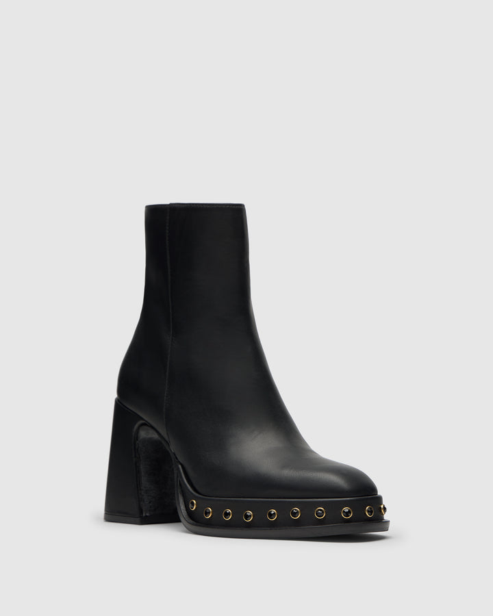 Castañer CASTAÑER | Botín Cerrada Napa NEGRO BASILIA STUDS/113 – Castañer Ofertas
