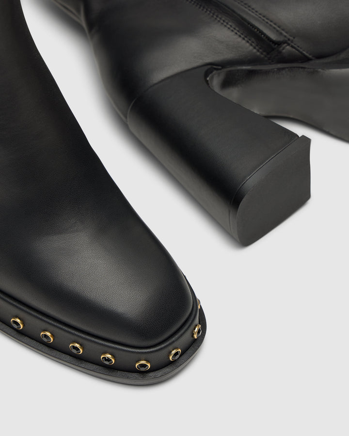 Castañer CASTAÑER | Botín Cerrada Napa NEGRO BASILIA STUDS/113 – Castañer Ofertas