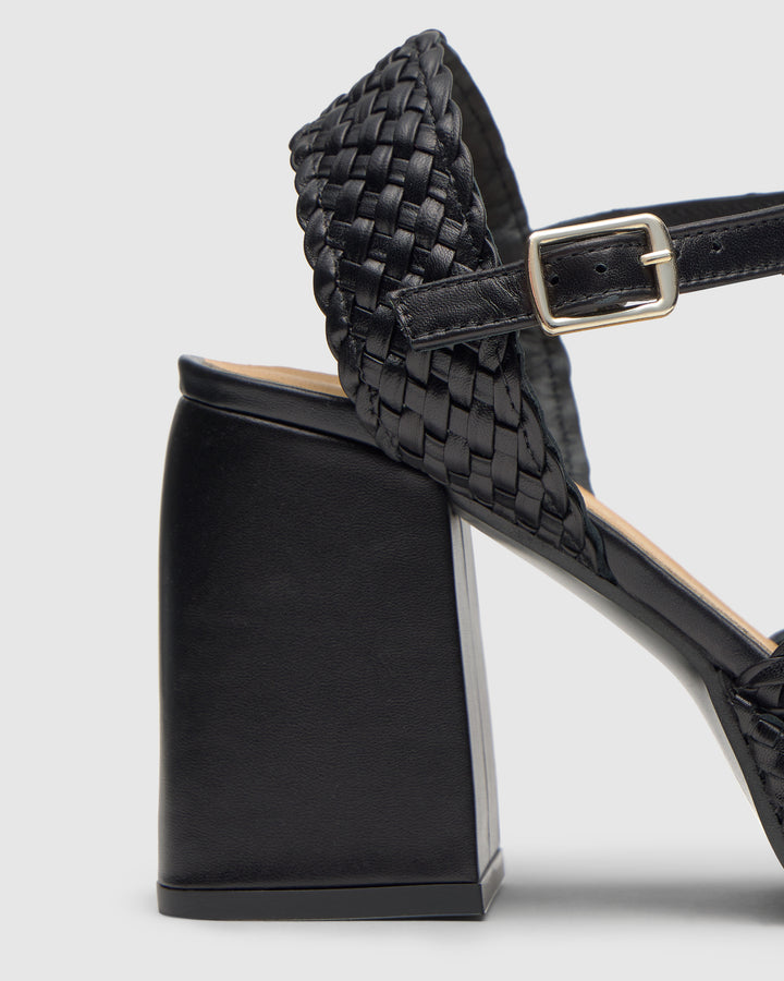 Castañer CASTAÑER | Tacón Abierta Napa NEGRO VALERIE/255 – Castañer En oferta