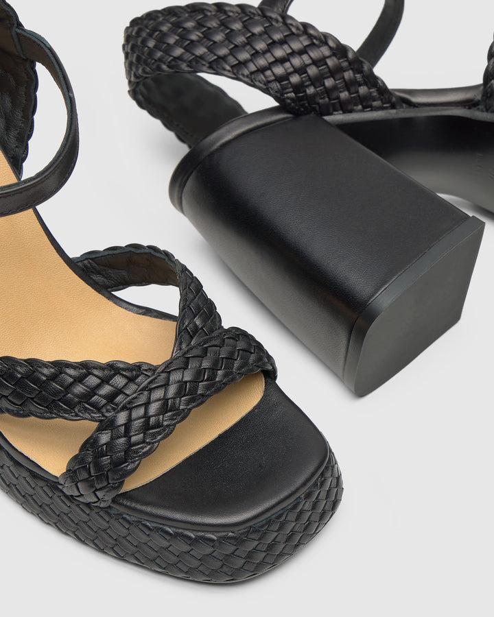 Castañer CASTAÑER | Tacón Abierta Napa NEGRO VALERIE/255 – Castañer En oferta