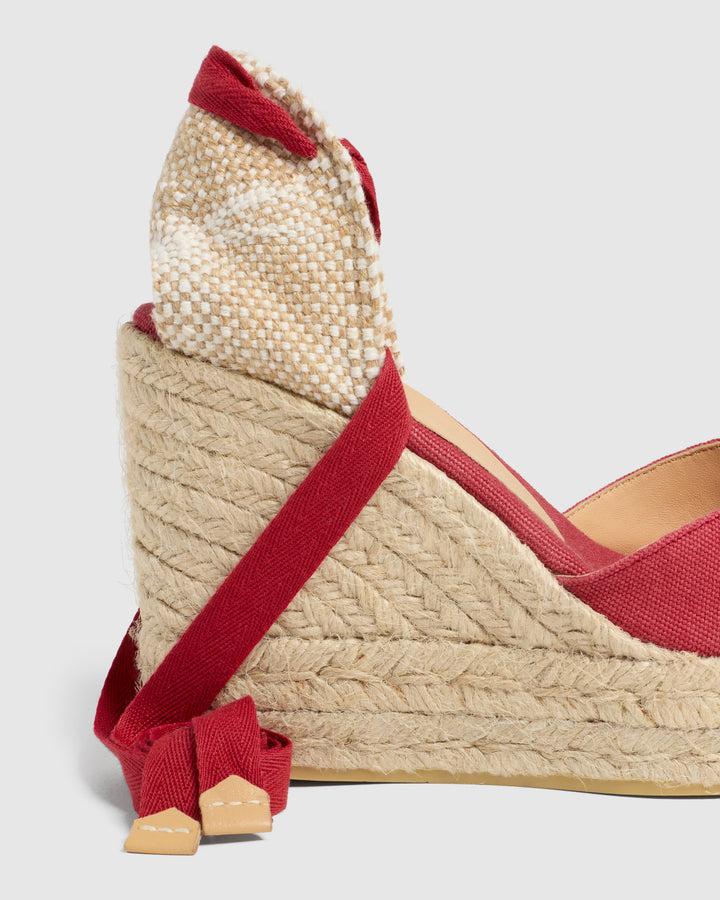 Castañer CASTAÑER ALPARGATAS CUÑA CHIARA ROJO CARMÍN MUJER – Castañer COMPRAR AHORA