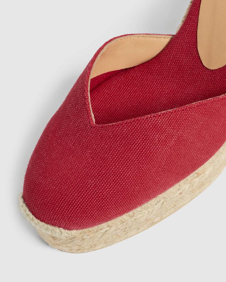 Castañer CASTAÑER ALPARGATAS CUÑA CHIARA ROJO CARMÍN MUJER – Castañer COMPRAR AHORA