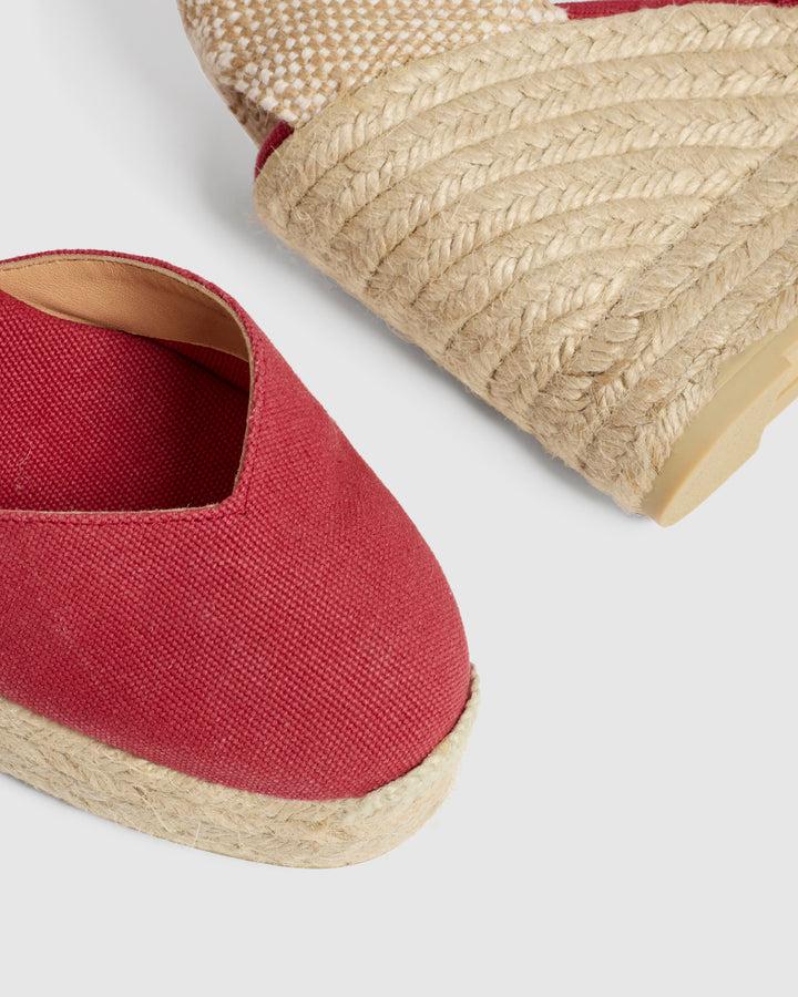 Castañer CASTAÑER ALPARGATAS CUÑA CHIARA ROJO CARMÍN MUJER – Castañer COMPRAR AHORA