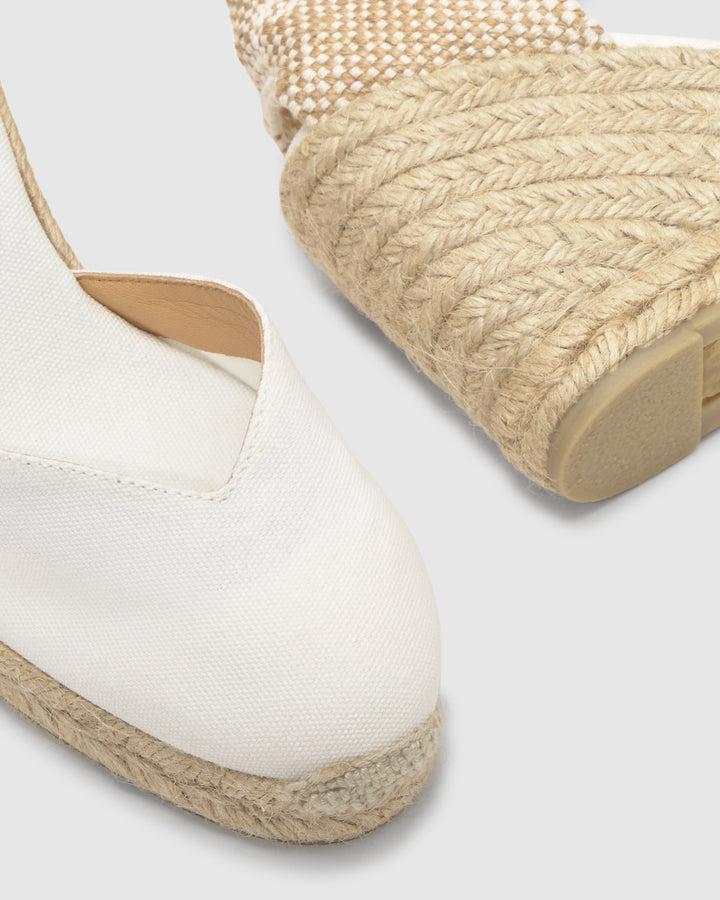 Castañer Calzado de Mujer estilo Pala Talon con Cuña de 9cm de altura | Castañer Tienda de fábrica