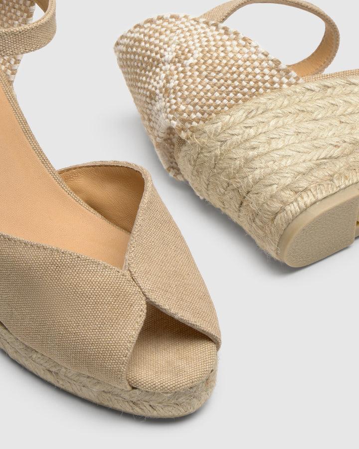 Castañer Calzado de Mujer estilo Sandalia con Cuña de 7cm de altura | Castañer En oferta