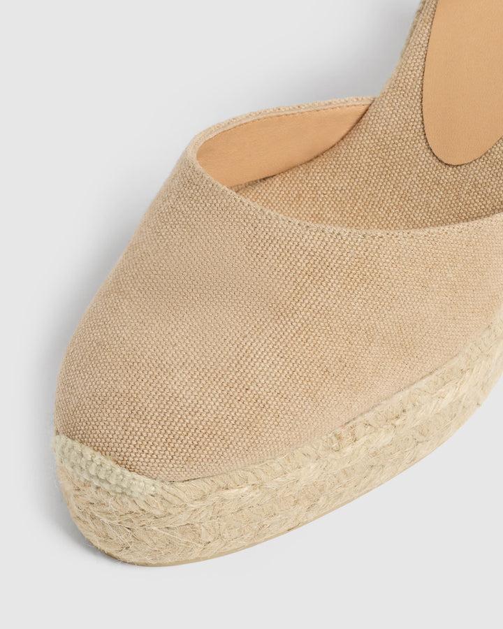 Castañer ALPARGATA CAROL PALA TALON SAND CUÑA MUJER | CASTAÑER – Castañer Oferta exclusiva