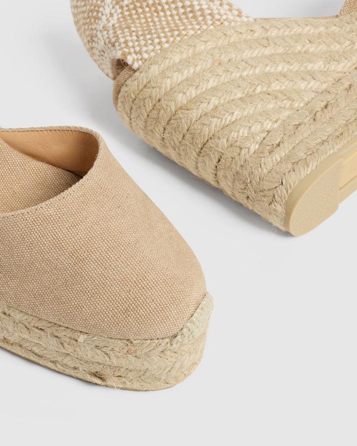 Castañer ALPARGATA CAROL PALA TALON SAND CUÑA MUJER | CASTAÑER – Castañer Oferta exclusiva