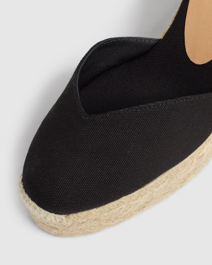 Castañer CASTAÑER ALPARGATAS CUÑA CHIARA NEGRO MUJER – Castañer Rebajas de fin de temporada