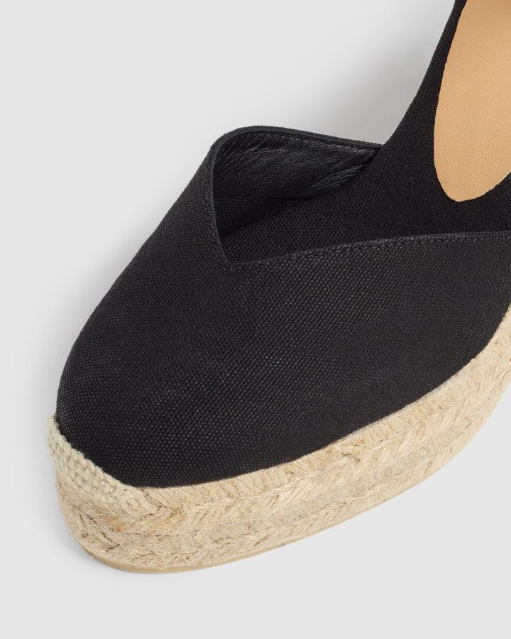 Castañer CASTAÑER ALPARGATAS CUÑA CHIARITA NEGRO MUJER – Castañer Precio ultrabajo