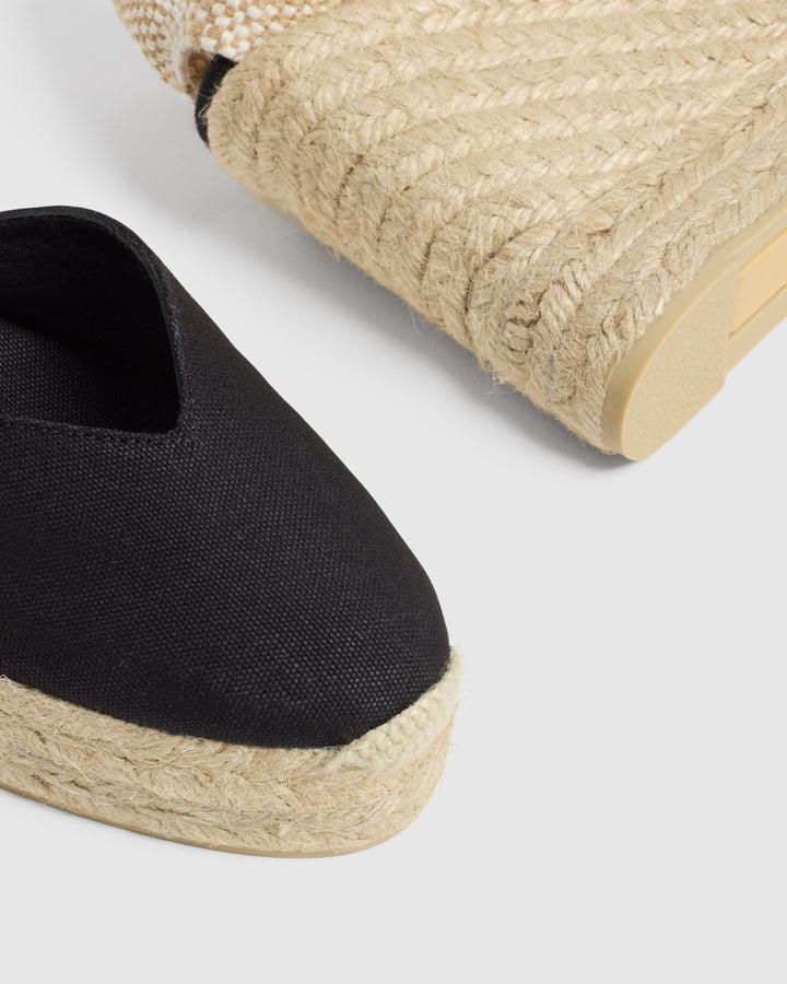 Castañer CASTAÑER ALPARGATAS CUÑA CHIARITA NEGRO MUJER – Castañer Precio ultrabajo