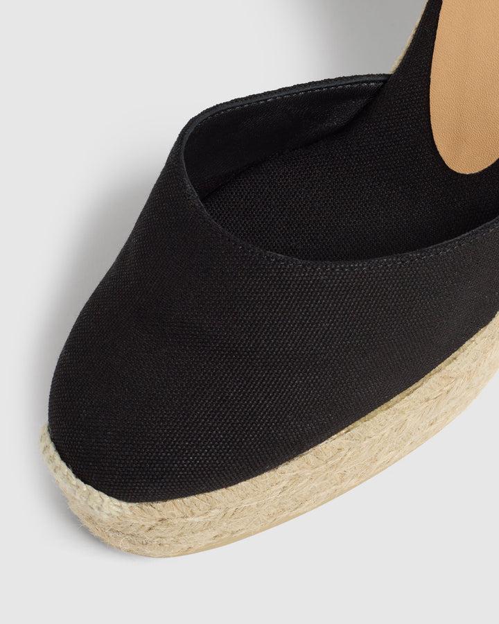 Castañer CASTAÑER ALPARGATAS CUÑA CARINA NEGRO MUJER – Castañer Outlet