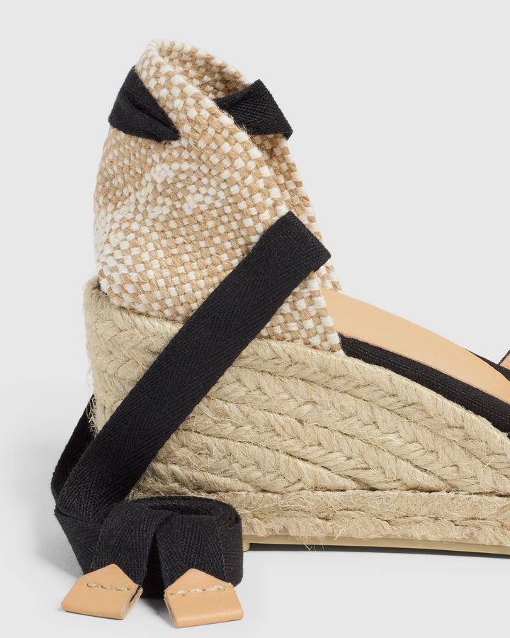 Castañer ALPARGATA BILLINA SANDALIA NEGRO CUÑA MUJER | CASTAÑER – Castañer Rebajas de fábrica