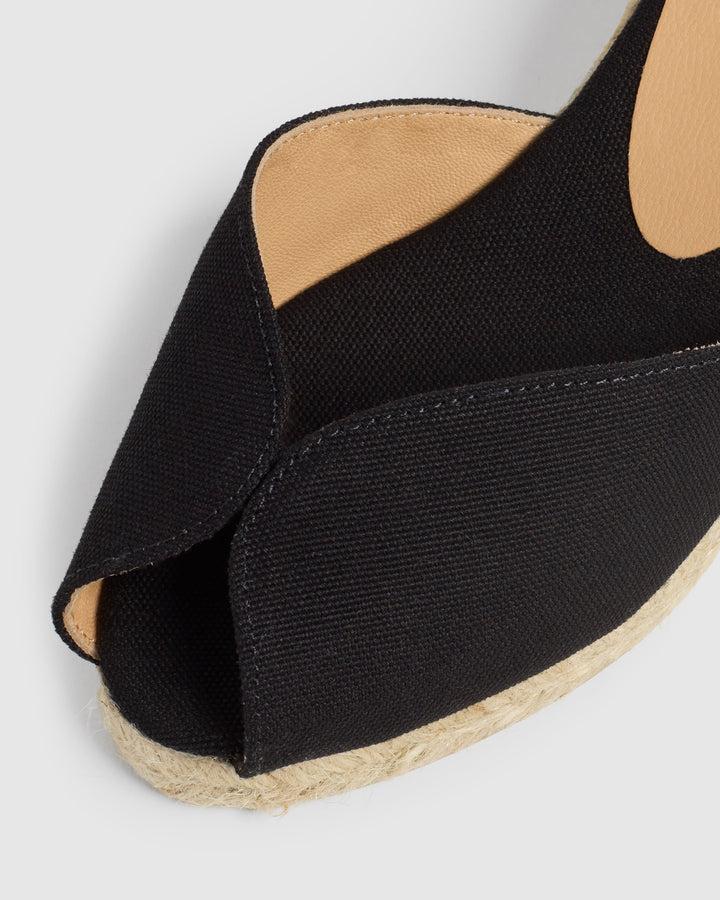 Castañer ALPARGATA BILLINA SANDALIA NEGRO CUÑA MUJER | CASTAÑER – Castañer Rebajas de fábrica