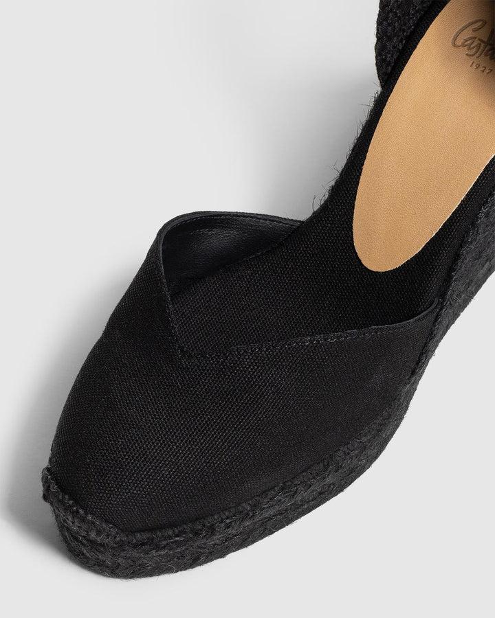 Castañer CASTAÑER ALPARGATAS CUÑA CHIARA NEGRO MUJER – Castañer Mejor oferta