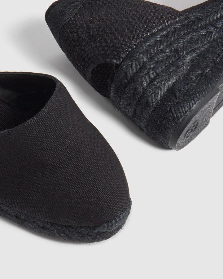 Castañer CASTAÑER | Alpargatas Carina en algodón orgánico cierre mediante lazada y cuña de 5cm. – Castañer Envío gratis