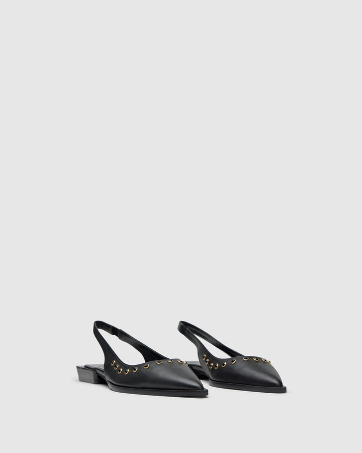 Castañer CASTAÑER | Tacón Cerrada Napa NEGRO PALMA STUDS/250 – Castañer Envío internacional gratuito