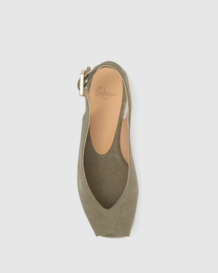 Castañer Calzado de Mujer estilo Peep Toe con Cuña de 5cm de altura | Castañer Precios de Black Friday
