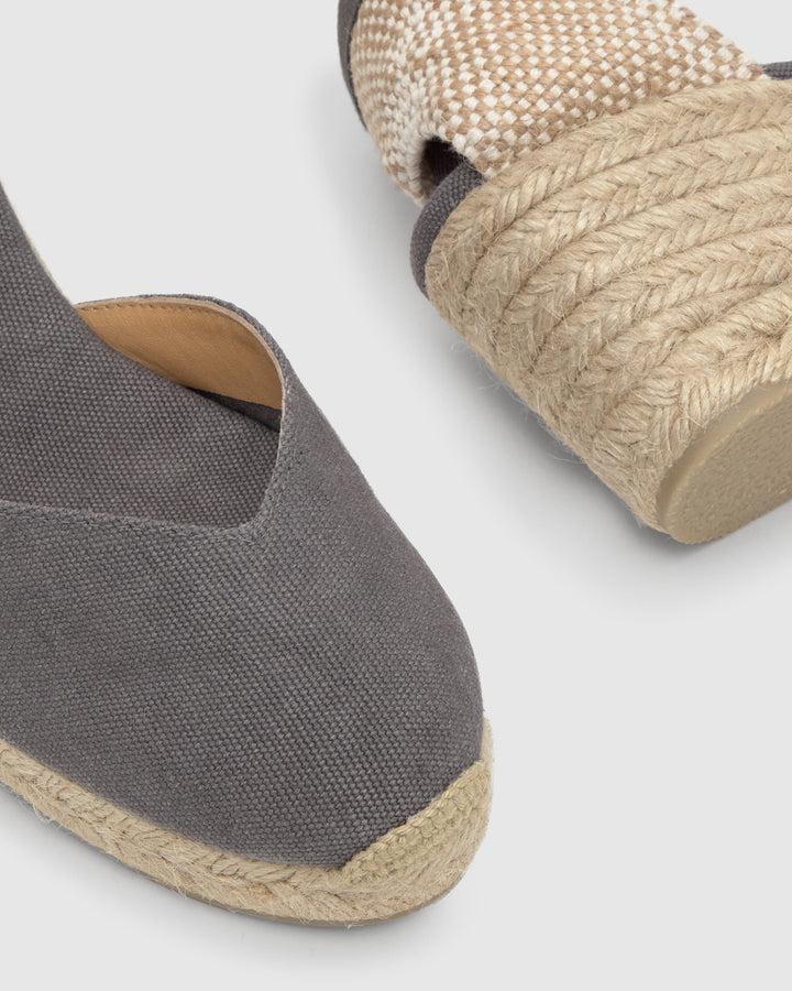 Castañer Calzado de Mujer estilo Pala Talon con Cuña de 7cm de altura | Castañer Descuentos del mes