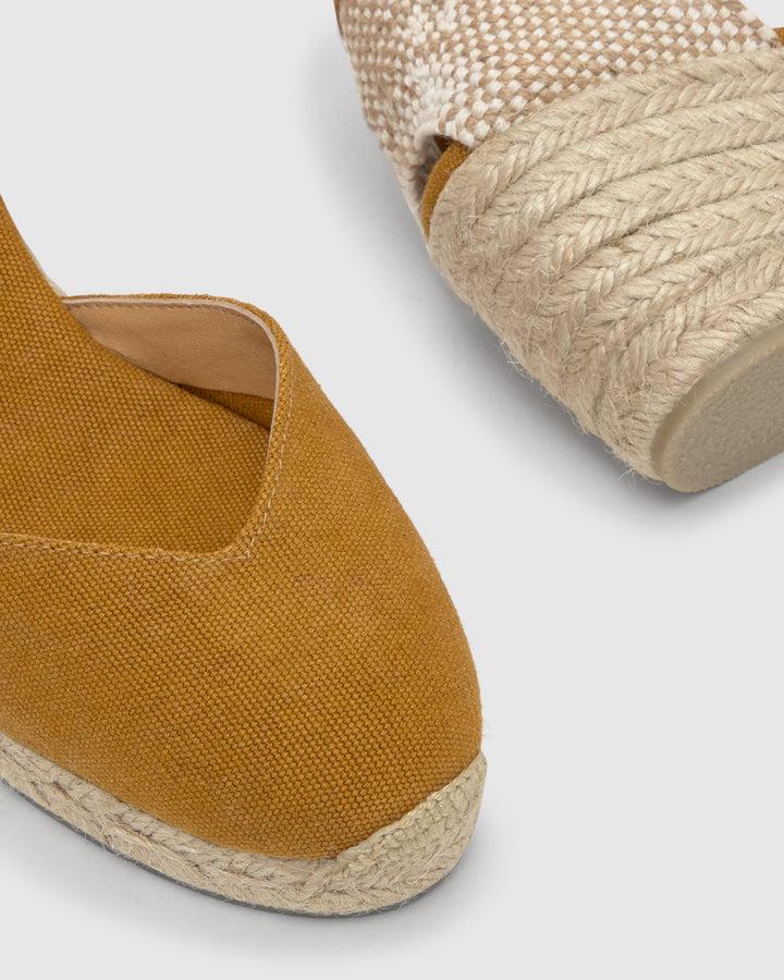 Castañer Calzado de Mujer estilo Pala Talon con Cuña de 7cm de altura | Castañer Oferta exclusiva