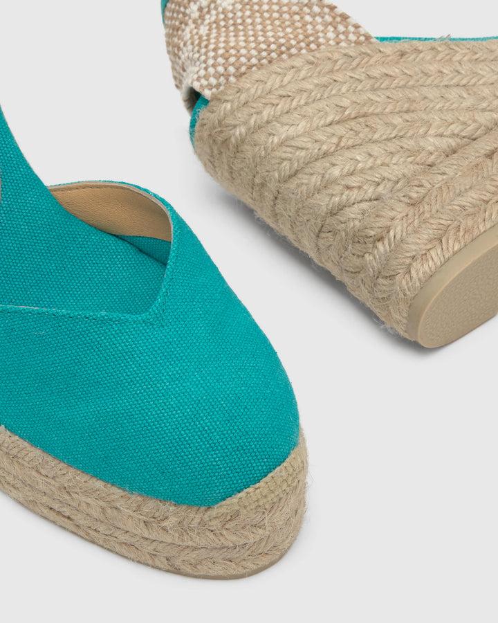 Castañer Calzado de Mujer estilo Pala Talon con Cuña de 11cm de altura | Castañer Última moda