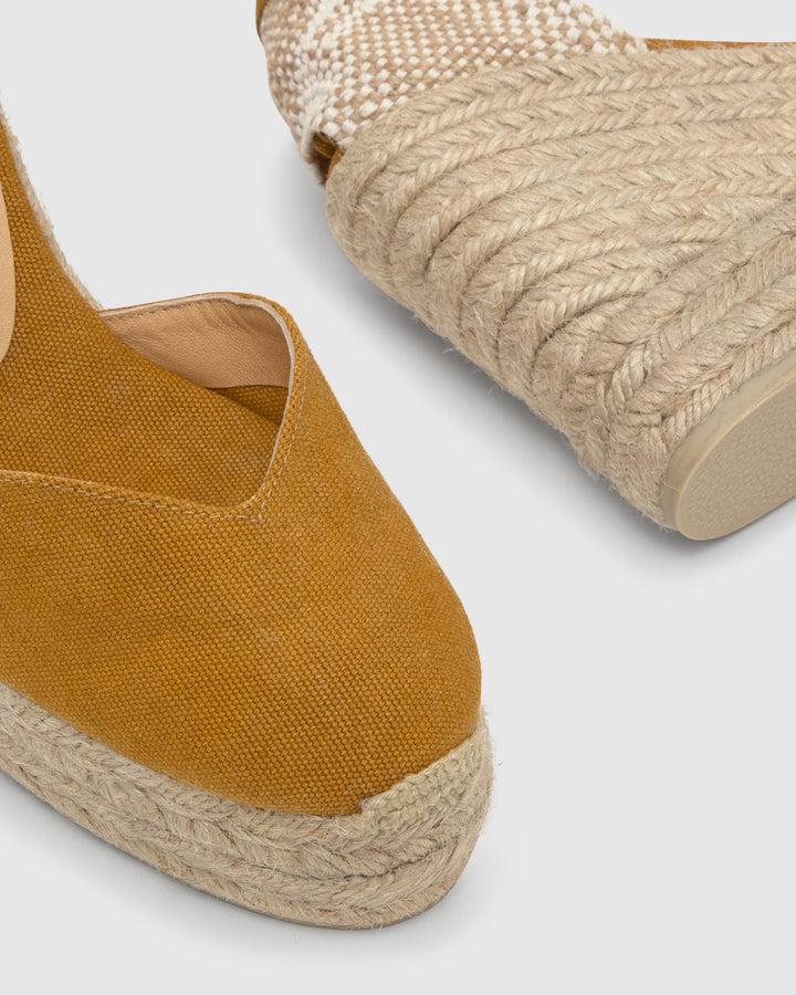 Castañer Calzado de Mujer estilo Pala Talon con Cuña de 11cm de altura | Castañer Descuento por venta flash