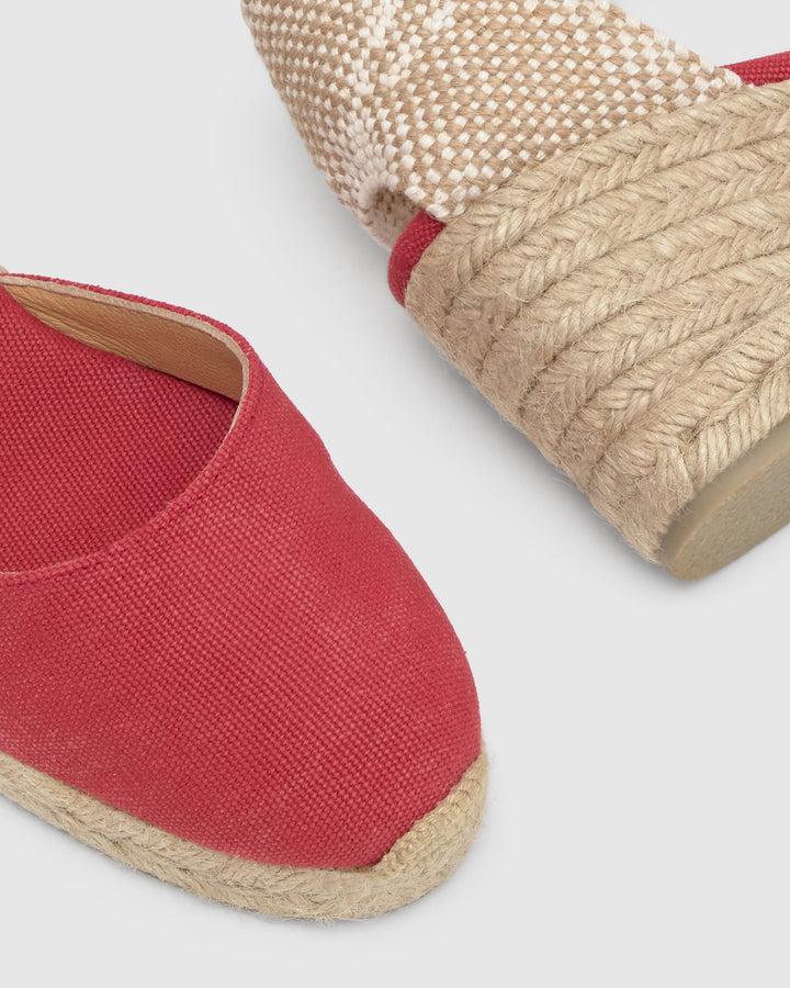 Castañer Alpargata de Mujer estilo Pala Talon con Cuña de 7cm de altura | Castañer Ofertas de temporada