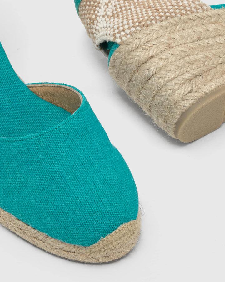 Castañer Calzado de Mujer estilo Pala Talon con Cuña de 7cm de altura | Castañer Ofertas especiales