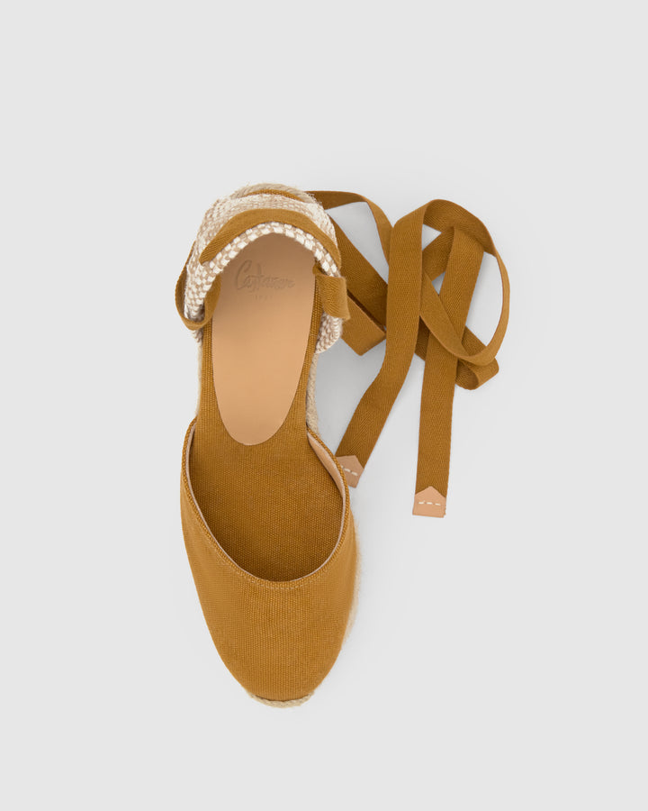 Castañer Calzado de Mujer estilo Pala Talon con Cuña de 9cm de altura | Castañer Precio ultrabajo