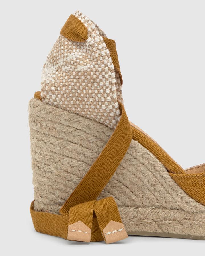 Castañer Calzado de Mujer estilo Pala Talon con Cuña de 9cm de altura | Castañer Precio ultrabajo