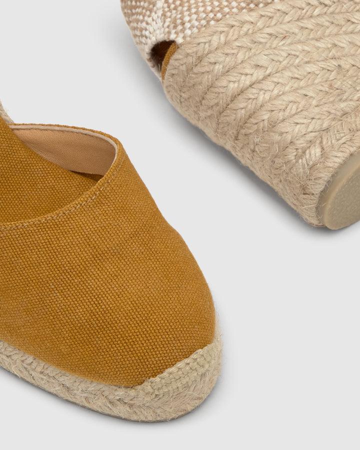 Castañer Calzado de Mujer estilo Pala Talon con Cuña de 9cm de altura | Castañer Precio ultrabajo