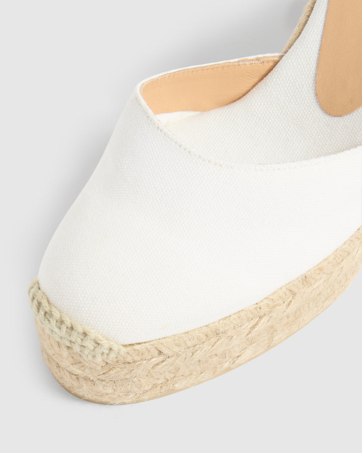 Castañer CASTAÑER ALPARGATAS CUÑA CARINA BLANCO MUJER – Castañer Outlet online
