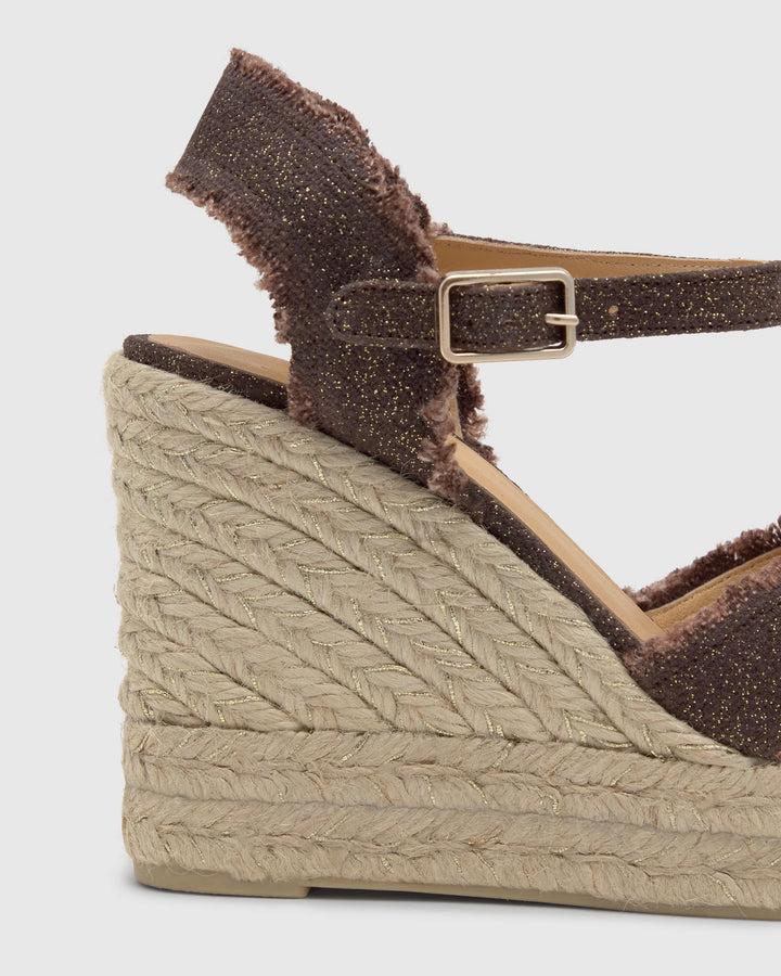 Castañer Alpargata de Mujer estilo Sandalia con Cuña de 11cm de altura | Castañer Últimos 3 días