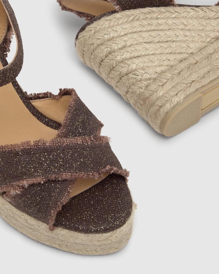 Castañer Alpargata de Mujer estilo Sandalia con Cuña de 11cm de altura | Castañer Últimos 3 días