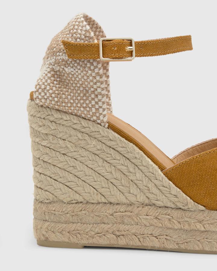 Castañer Alpargata de Mujer estilo Sandalia con Cuña de 11cm de altura | Castañer Últimos 2 días