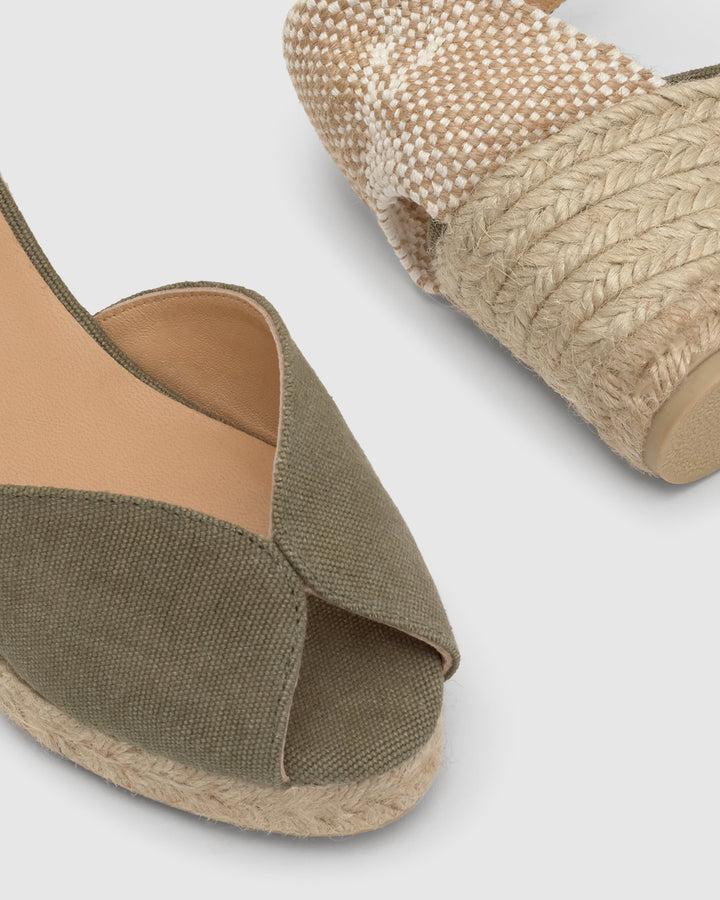 Castañer Calzado de Mujer estilo Sandalia con Cuña de 7cm de altura | Castañer Último día