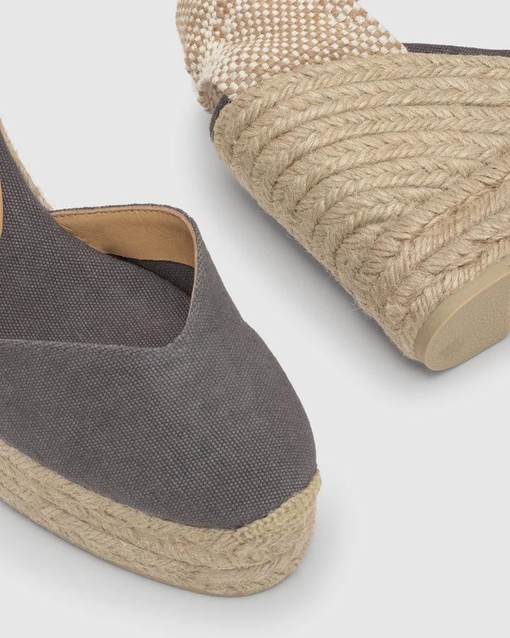 Castañer Calzado de Mujer estilo Pala Talon con Cuña de 11cm de altura | Castañer Promoción por tiempo limitado