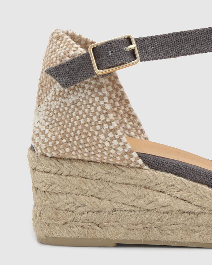 Castañer Alpargata de Mujer estilo Pala Talon con Cuña de 5cm de altura | Castañer Promoción trimestral