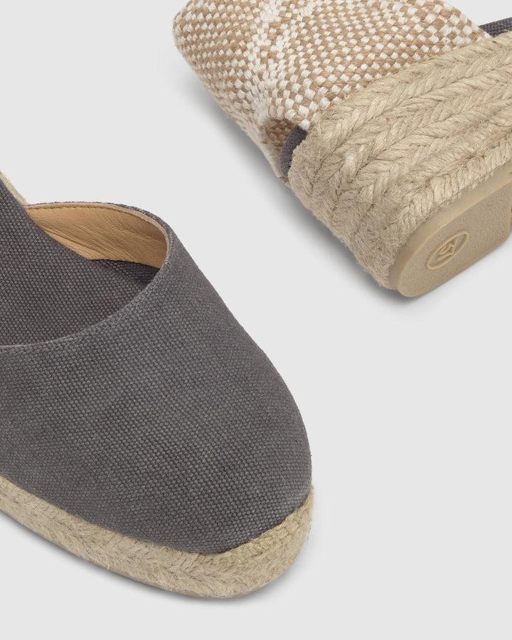 Castañer Alpargata de Mujer estilo Pala Talon con Cuña de 5cm de altura | Castañer Promoción trimestral