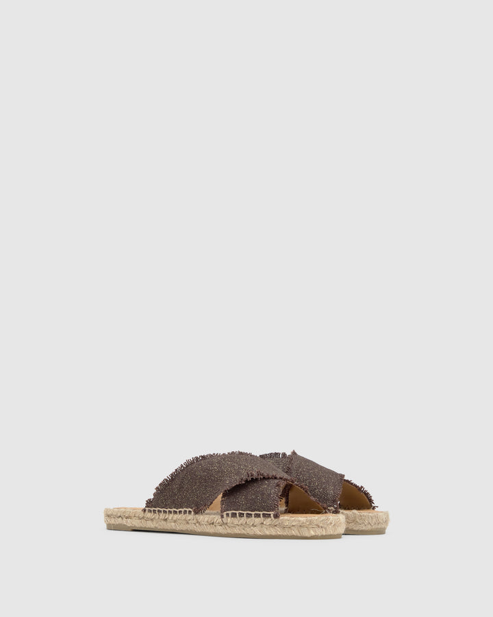 Castañer Alpargata de Mujer estilo Sandalia con Plana de 2cm de altura | Castañer