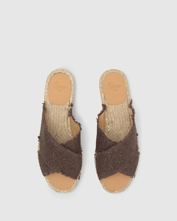Castañer Alpargata de Mujer estilo Sandalia con Plana de 2cm de altura | Castañer Superdescuento
